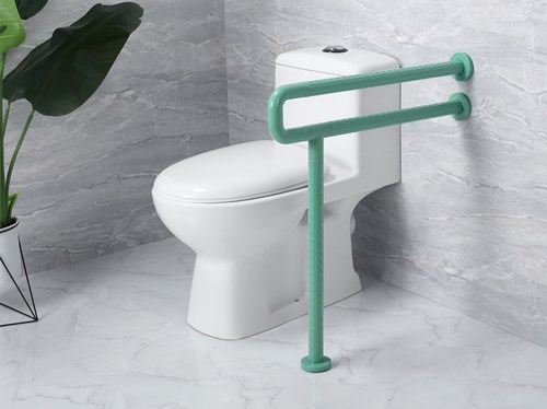 衛(wèi)生間扶手-綠色U型落地扶手殘疾人坐便器扶手 衛(wèi)生間扶手-綠色U型落地扶手殘疾人坐便器扶手