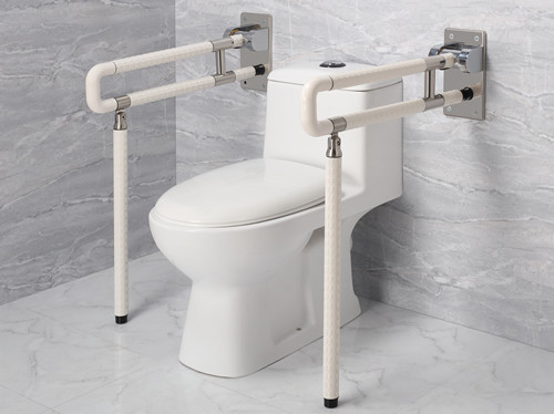 衛(wèi)生間扶手-白色U型上翻扶手帶落地腳不銹鋼光面底板老人安全助力扶手桿無障礙助立坐便器扶手 衛(wèi)生間扶手-白色U型上翻扶手帶落地腳不銹鋼光面底板老人安全助力扶手桿無障礙助立坐便器扶手