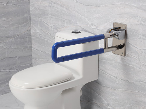 衛(wèi)生間扶手-新款藍(lán)色U型上翻扶手不銹鋼光面底板老人安全助力扶手桿無障礙助立坐便器扶手 衛(wèi)生間扶手-新款藍(lán)色U型上翻扶手不銹鋼光面底板老人安全助力扶手桿無障礙助立坐便器扶手