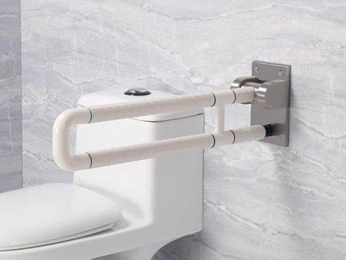 衛(wèi)生間扶手-白色U型上翻扶手高檔不銹鋼拉絲底板老人安全助力扶手桿無障礙助立坐便器扶手 衛(wèi)生間扶手-白色U型上翻扶手高檔不銹鋼拉絲底板老人安全助力扶手桿無障礙助立坐便器扶手