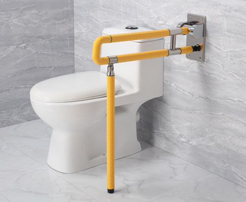 衛(wèi)生間扶手-黃色U型上翻扶手帶落地腳不銹鋼光面底板老人安全助力扶手桿無障礙助立坐便器扶手 衛(wèi)生間扶手-黃色U型上翻扶手帶落地腳不銹鋼光面底板老人安全助力扶手桿無障礙助立坐便器扶手