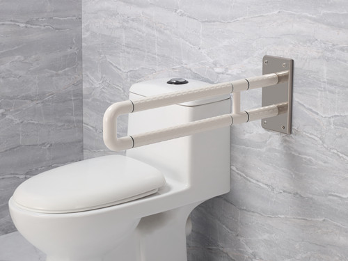 衛(wèi)生間扶手-新款白色U型固定式尼龍扶手不銹鋼光面底板老人安全助力扶手桿無(wú)障礙助立坐便器扶手 衛(wèi)生間扶手-新款白色U型固定式尼龍扶手不銹鋼光面底板老人安全助力扶手桿無(wú)障礙助立坐便器扶手